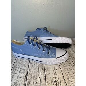 Airwalk Women's‎ Size 7.5 Canvas Blue Skateboard Shoes-Comfort Casual Sneakers